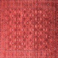 Ahgly Company Indoor Rectangle Oriental Red Traditional Area Rugs, 6 '9'