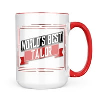 Neonblond Worlds Най -добър подарък за шивашка чаша за любители на чай за кафе