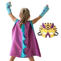 Динозавър дракон нос и ръкавици Хелоуин костюм момче момиче облекло дрехи 3- години цвят