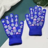 Чифтове деца зимни топли ръкавици малко дете Пълен пръст Зимни ръкавици плетани за деца Деца Момичета на възраст 5- години