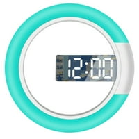 Fichiouy 3D LED цифров таблица часовник Стенски часовник Таблица Аларма Огледало Нощна светлина USB с дистанционно управление